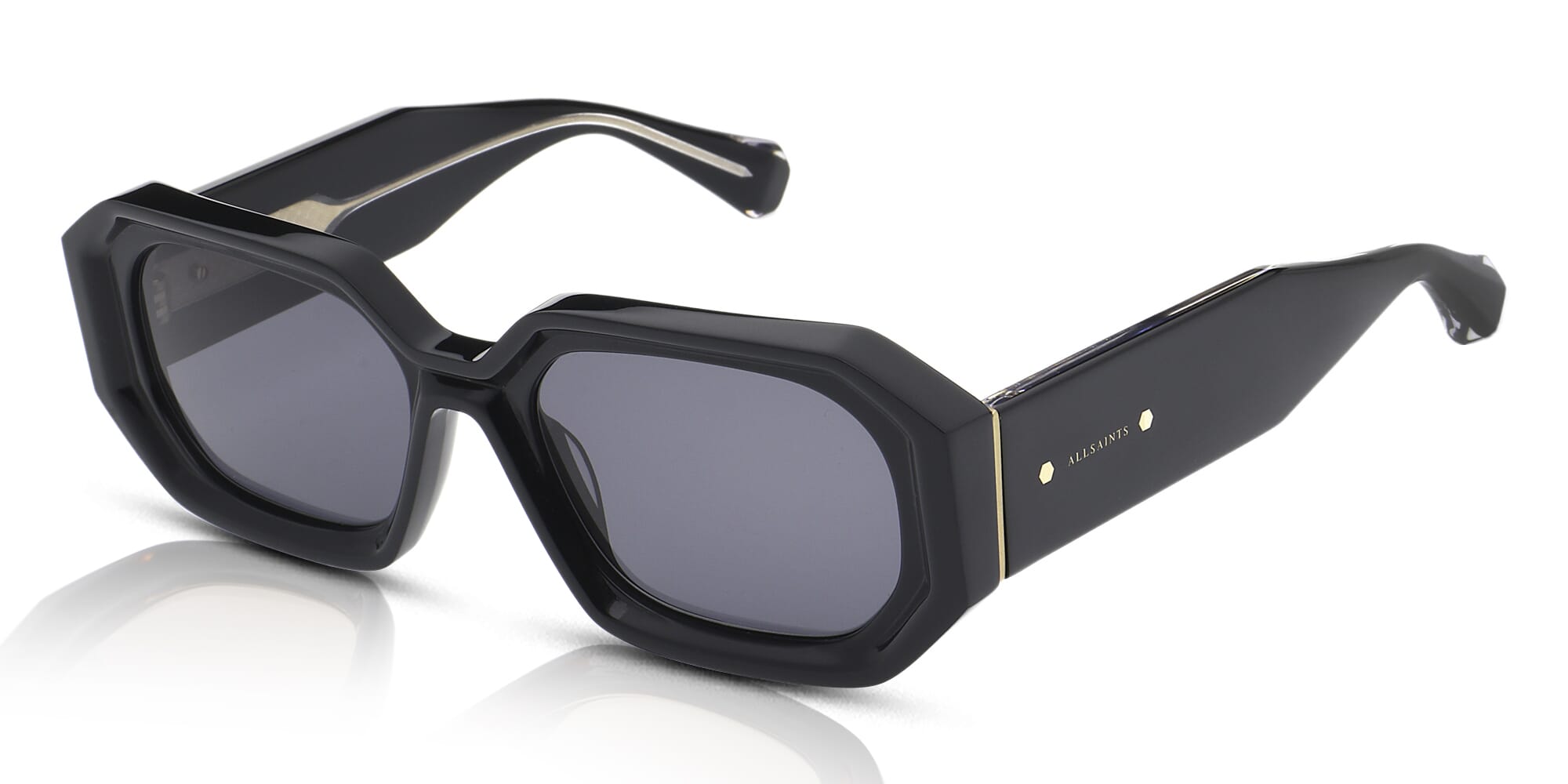 AllSaints Joanie ALS5013 Women's Sunglasses 001 Gloss Black/Grey