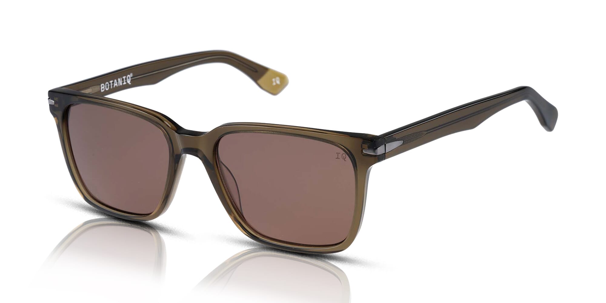 Botaniq BIS-7060 Men's Sunglasses 107 Crystal Khaki Green/Brown - Picture 1 of 1