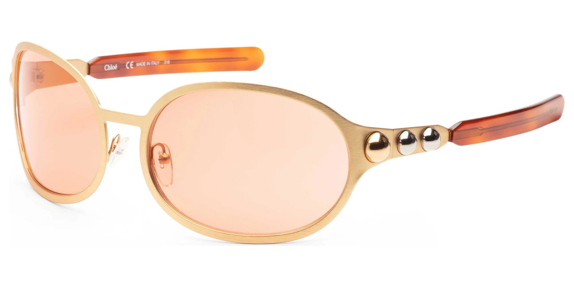 Vivienne Westwood Hardware Orb VW7023 Sunglasses 457 Shiny Gold