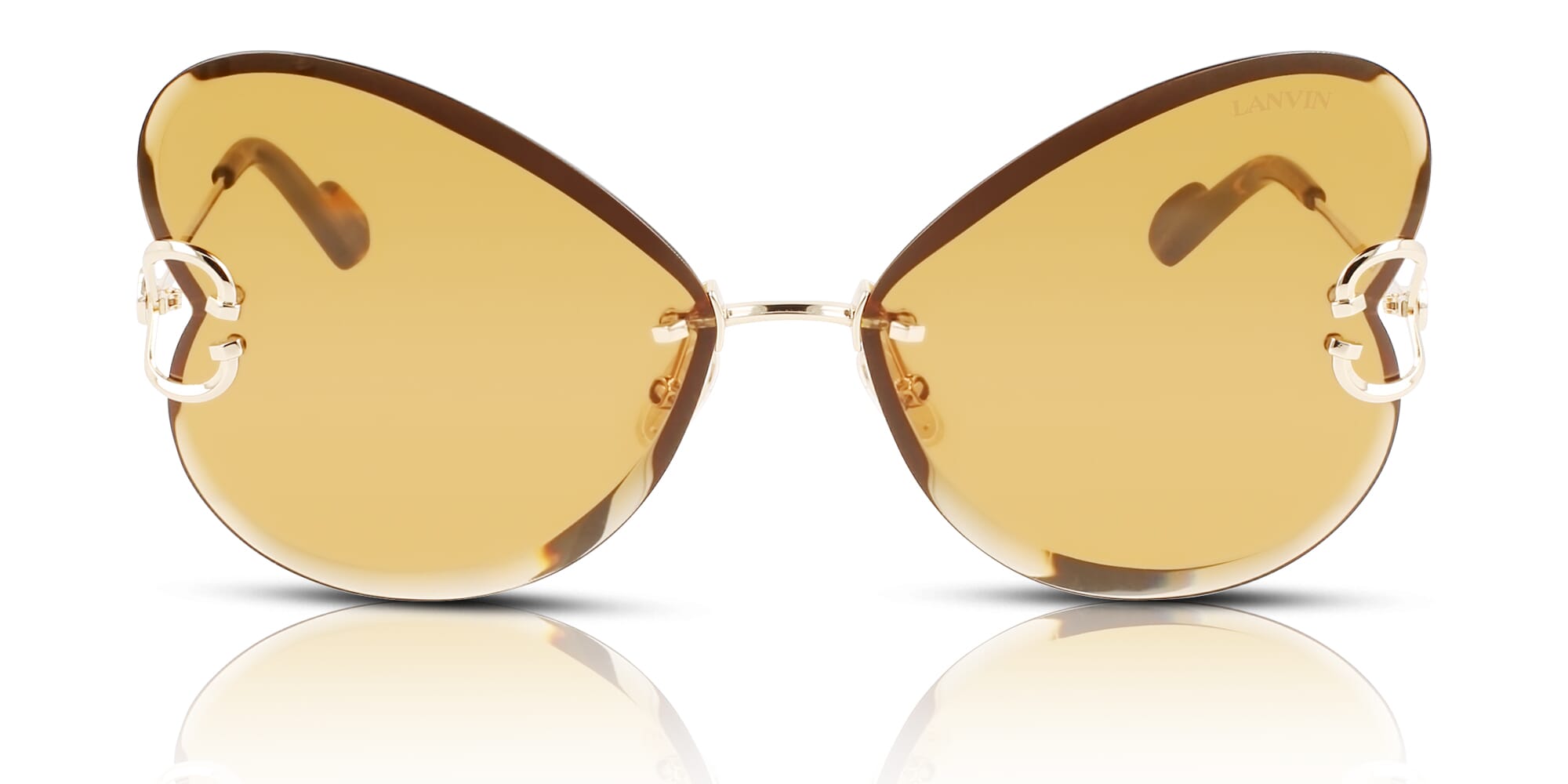 サングラス Lanvin Sunglasses LNV129SLB 720 Gold Logo l Frame Lanvin LNV124S Women's Sunglasses 709 Gold/Caramel | Genuine