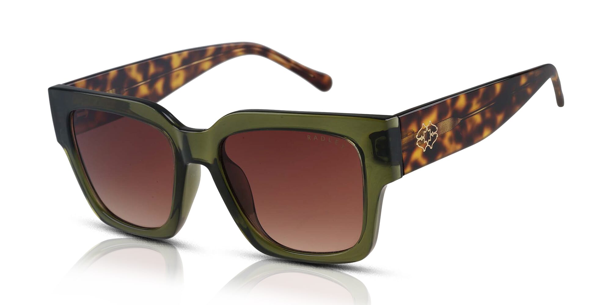 Radley Marwood RDS-6532 Women's Sunglasses 109 Gloss Crystal Khaki