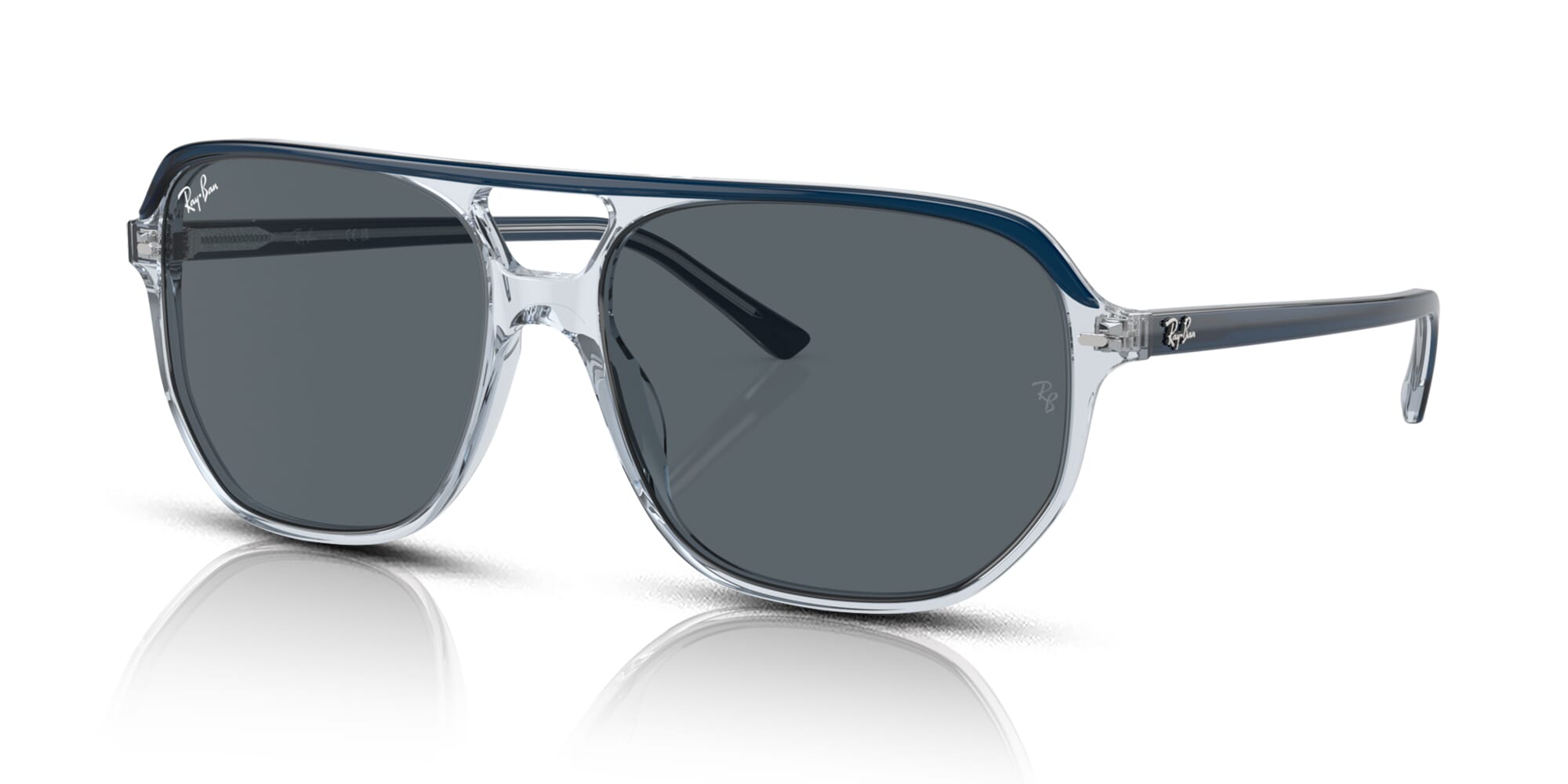 0RB2205-1397R5-Bill-One-blue-on-transparent-blue-sunglasses-Ray-Ban-main