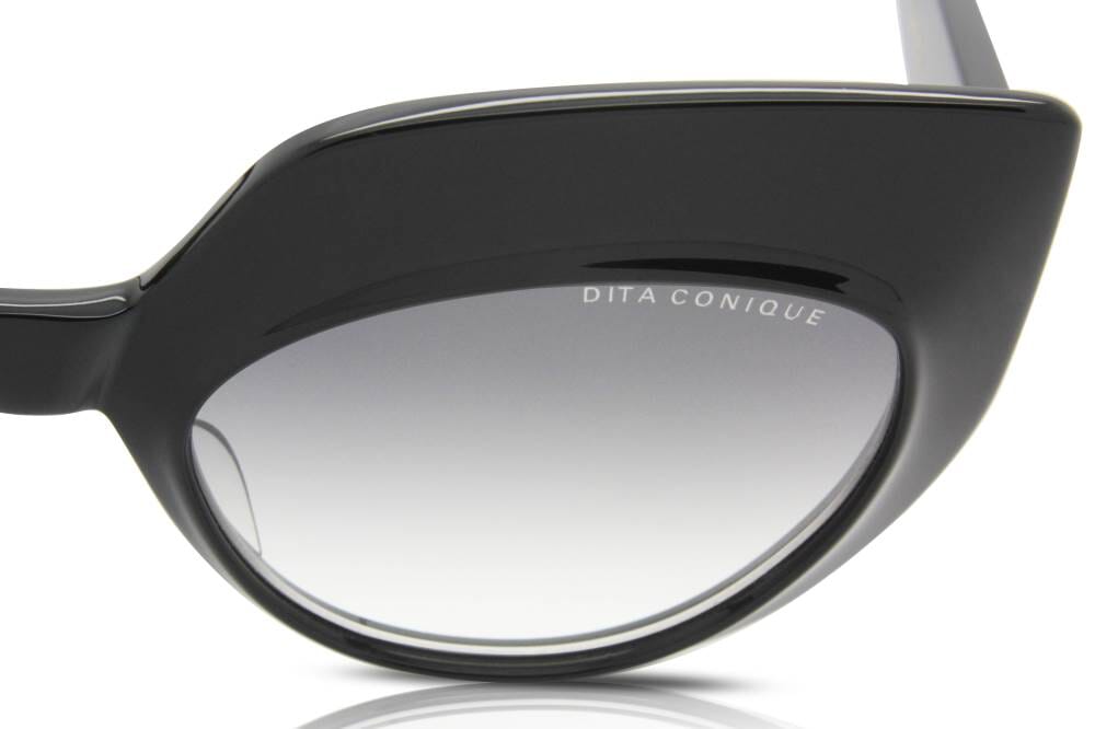 NEW! DITA CONIQUE DTS514-01-BLK; BLACK W/GREY GRADIENT LENS. 100% AUTHENTIC. DITA CONIQUE Black Cat Eye women main image 3