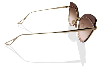 NEW! DITA NIGHTBIRD-ONE DTS515-66-01-GLD; WHITE GOLD FRAM W/ BROWN-PINK LENS Dita Nightbird-One Women main image 3