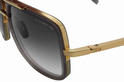 Dita Mach-One Sunglasses DRX-2030-T GRY-GLD-59-Z Satin Crystal 