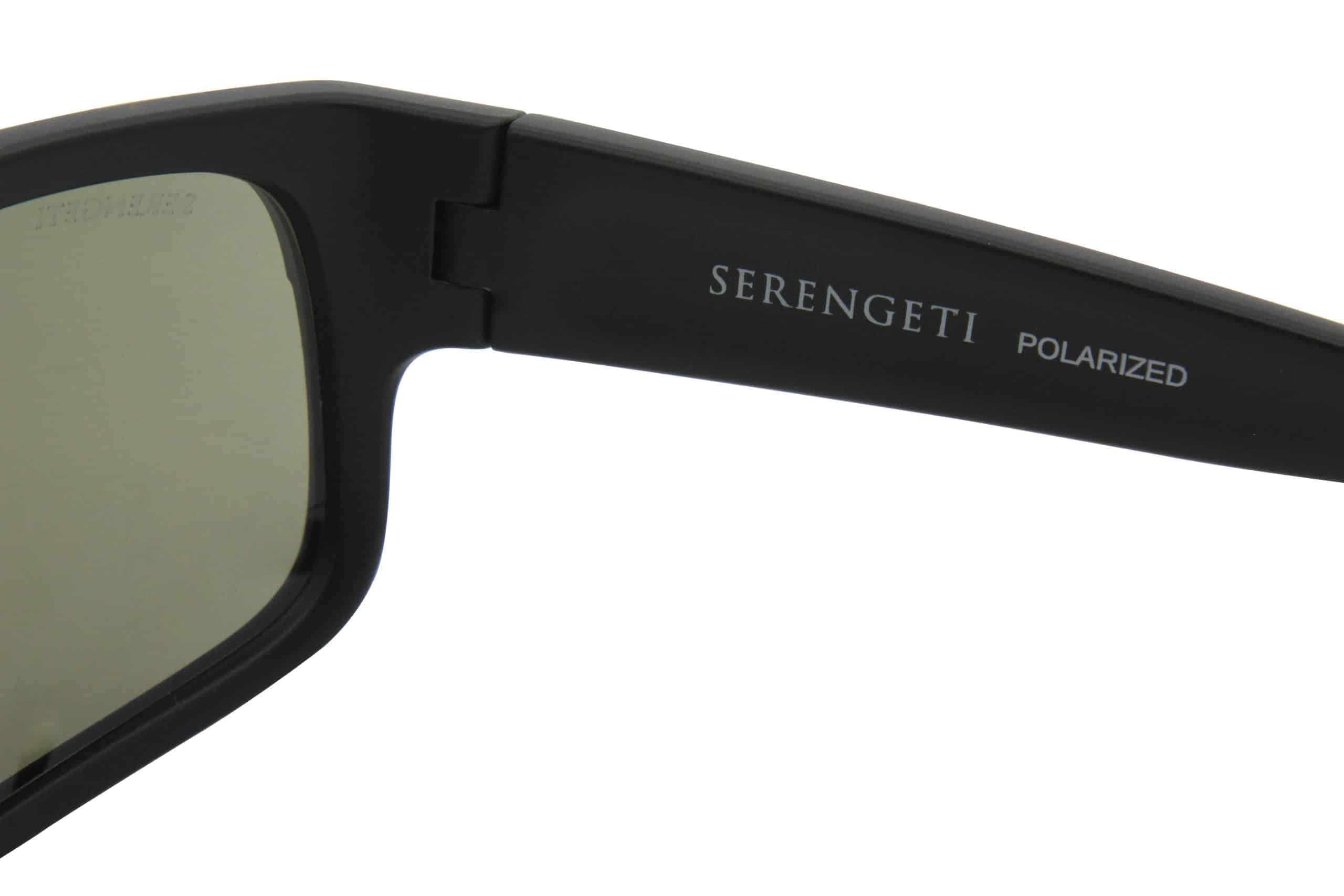 SERENGETI BERGAMO top MATTE STRIPED GRAY POLARIZED SUNGLASSES