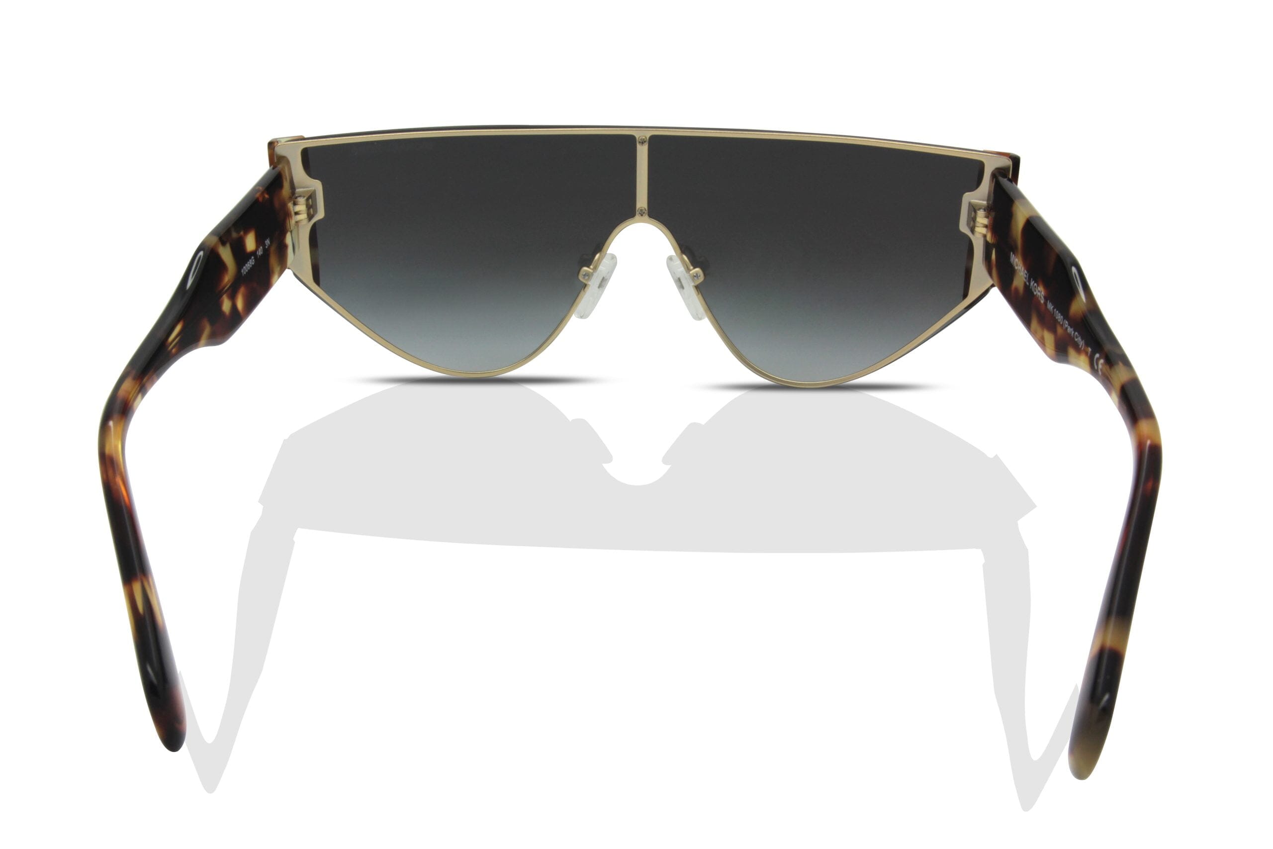 MICHAEL KORS Park City MK1080 10068G Lt Gold Dk Grey Grad 36 Women\'s Sunglasses Michael Kors Sunglasses Park-City MK1080 10068G Light Gold  main image 2