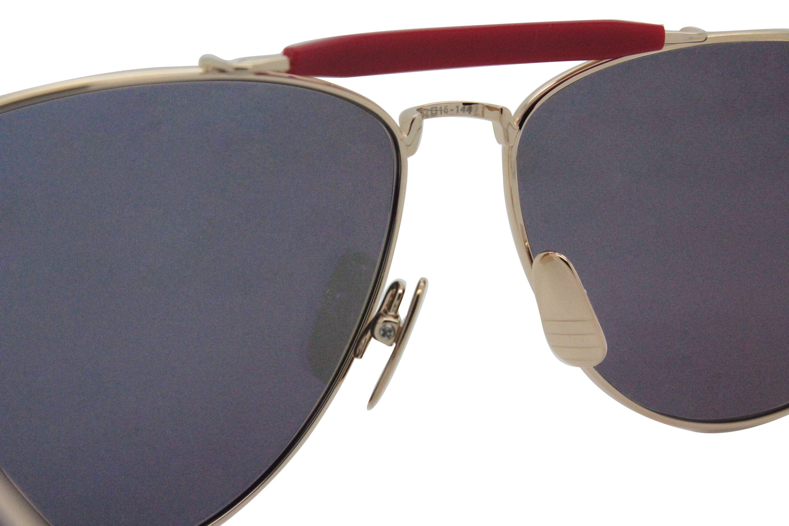 Thom Browne TB-015 Sunglasses LTD-GLD-62 Gold/Gold Red | Genuine Style
