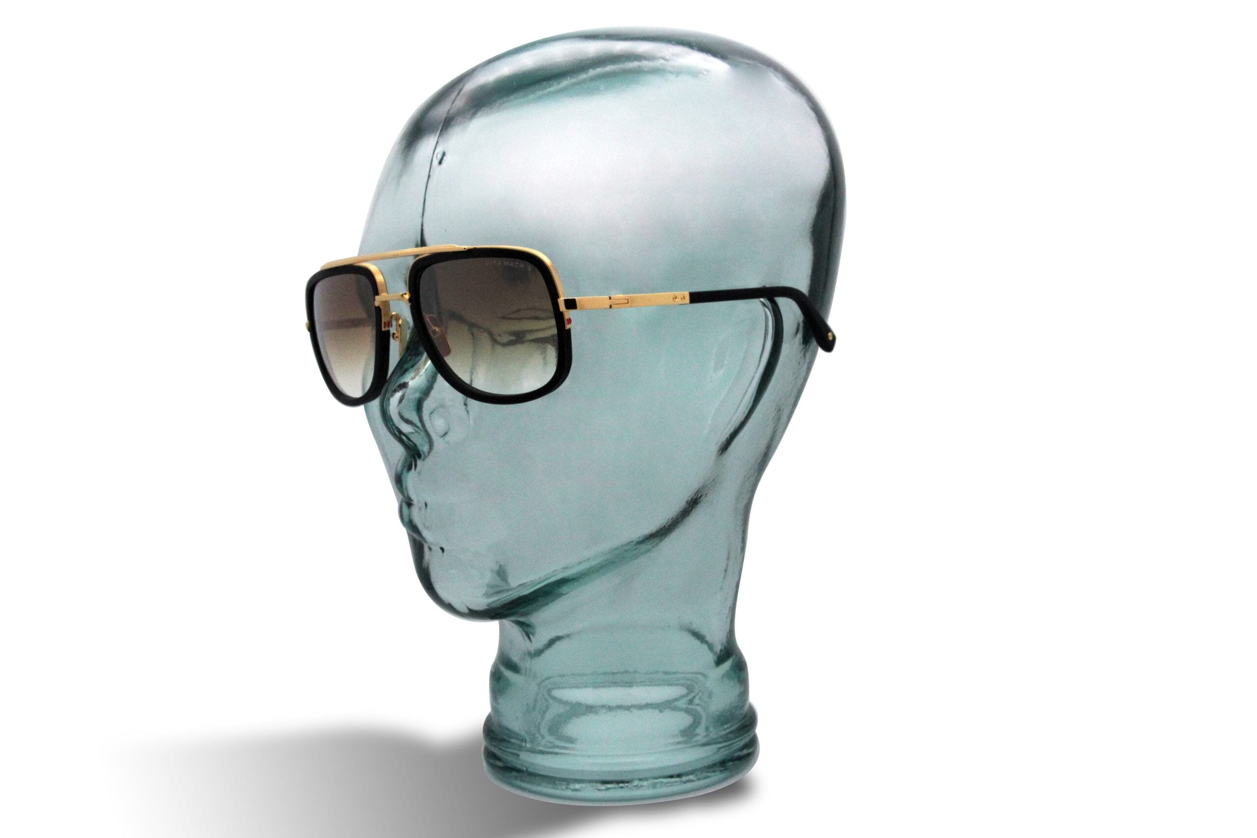 Dita Mach-S Sunglasses DTS412-A-01 Yellow Gold/Matte Black/Dark