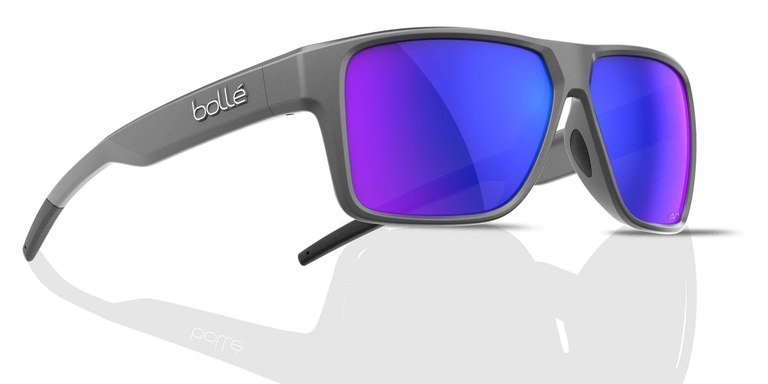BS042001 TEMPER Titaniuml Matte VOLT＋UV Ppl. Bolle Temper BS042001 Sunglasses Titanium Matte/Volt+ Ultraviolet