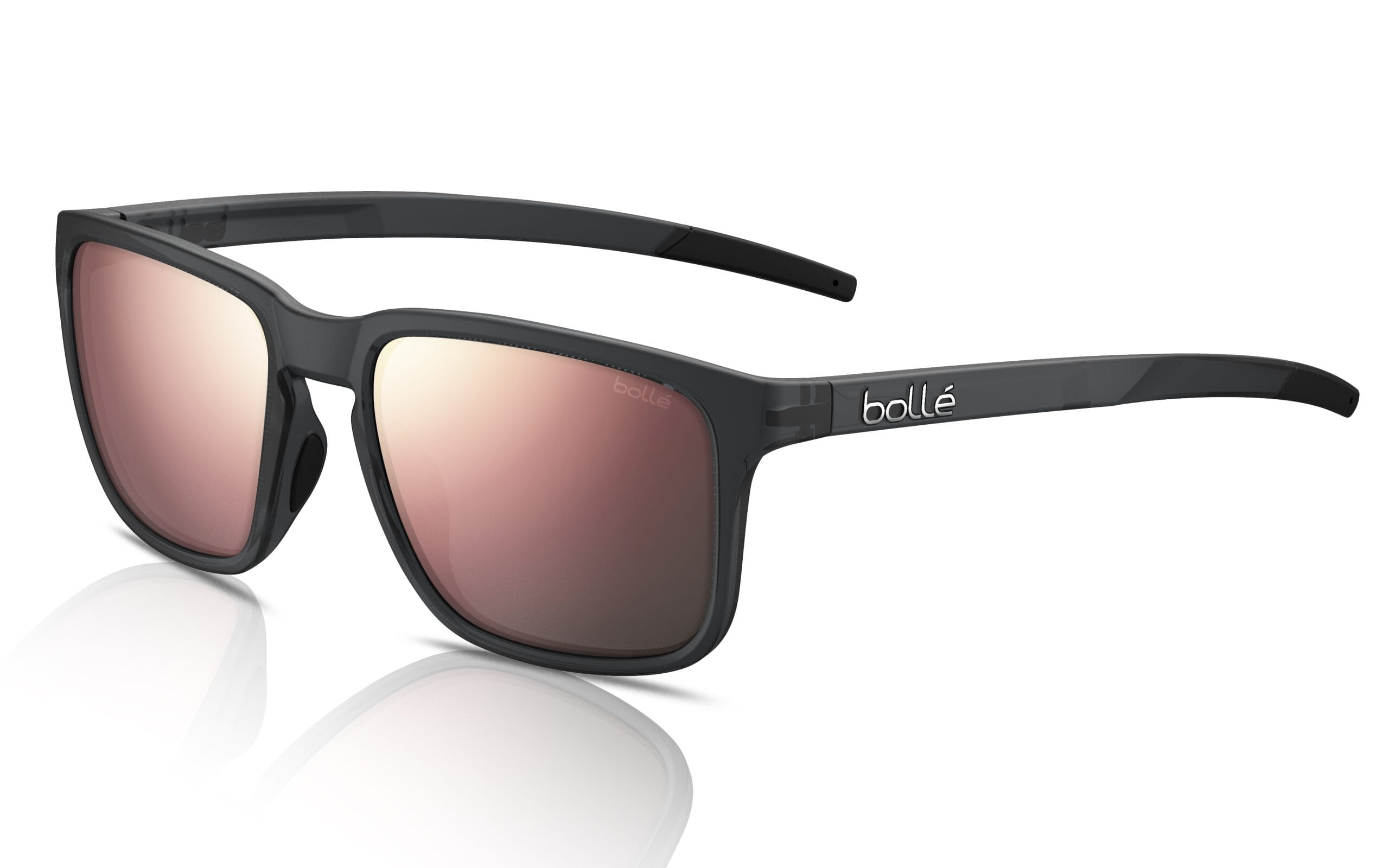 LEFTSIDE BS031003 SCORE Black Crystal Matte Brown Pink Polarized Ed