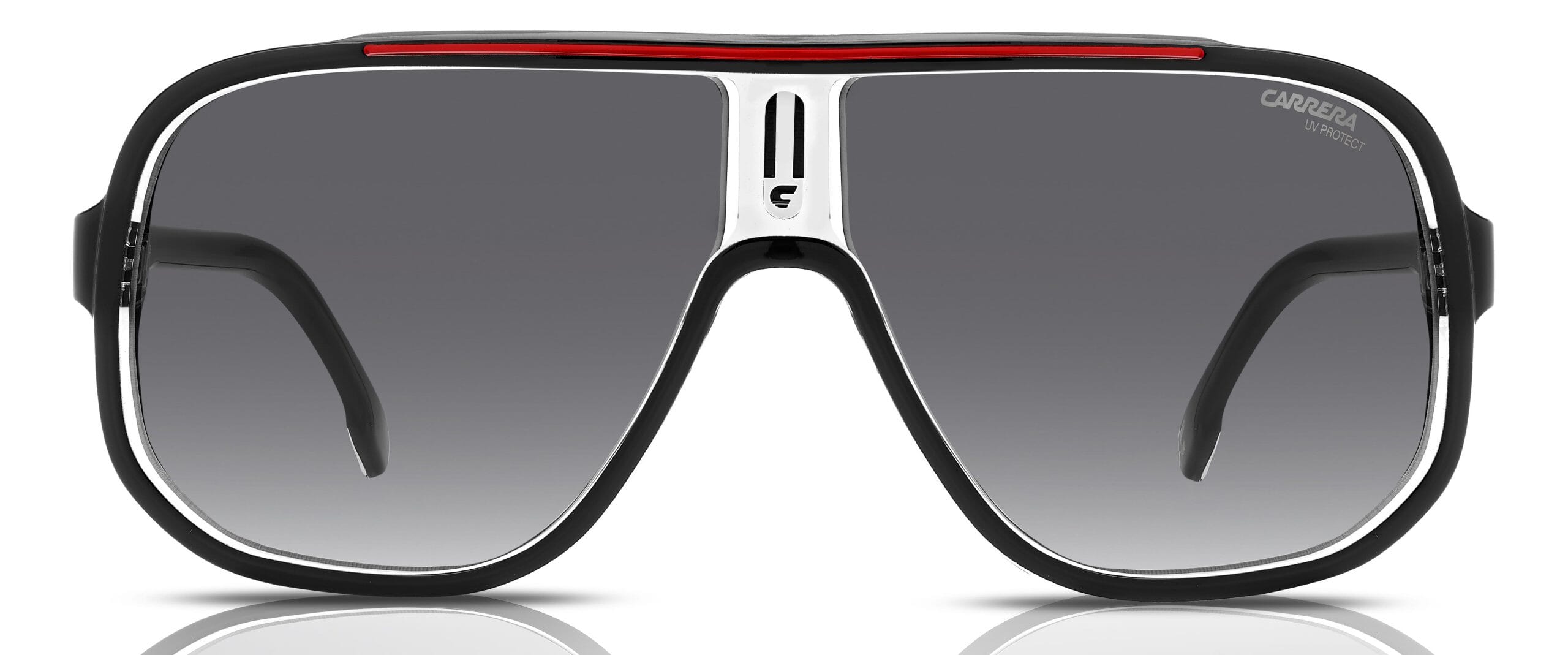Carrera 1058/S OIT9O 9O Sunglasses Black/Red Aviator Frame  display picture 3