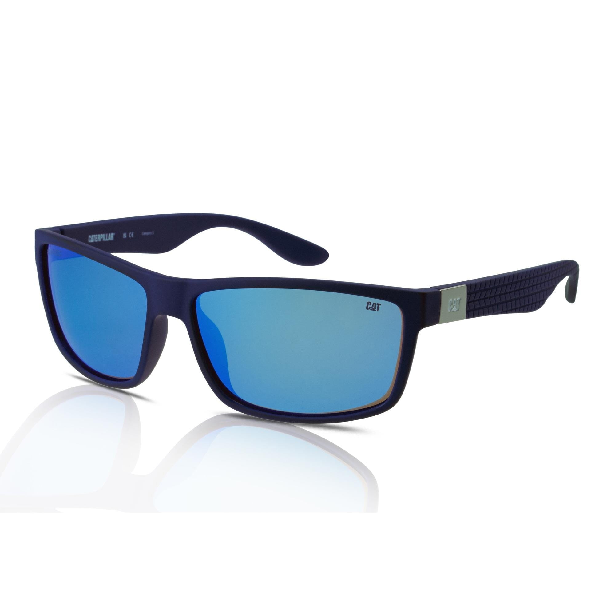 Caterpillar Men's Polarized Sunglasses HONE - Rubberized Matte Navy/Solid Smoke - Silver Flash - CTHONE 006P - Size 61-14-145 Mm Price In Saudi Arabia | Amazon Saudi Arabia