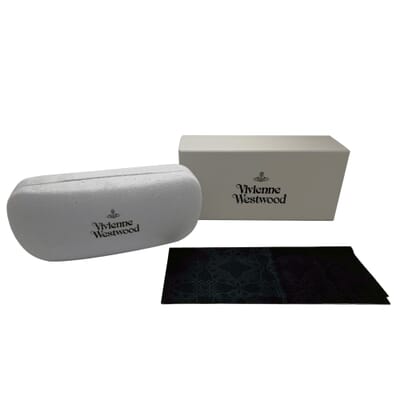 Vivienne Westwood Sunglasses Cary VW5026 001 Black Rectangle Frame Gray Lens New Vivienne Westwood Cary VW5026 Men main image 3