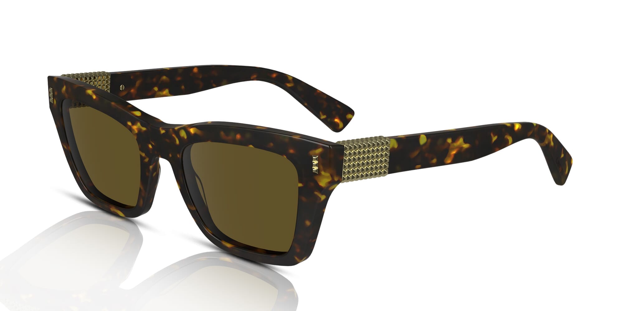 サングラス Lanvin Sunglasses LNV129SLB 734 Dark Green Gold l Lanvin Sunglasses Gold on SALE | Fashionesta