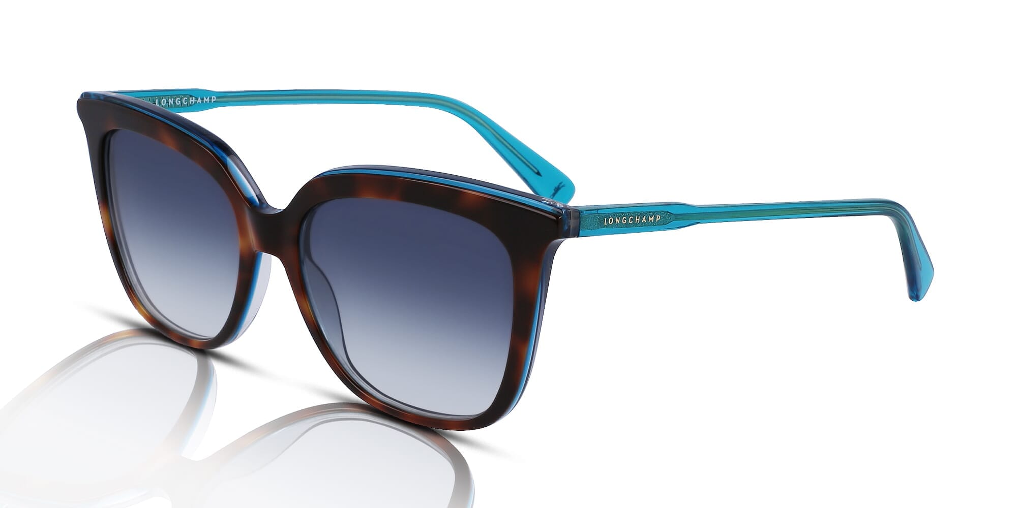 Longchamp LO728S Women's Sunglasses 001 Black/Grey Gradient