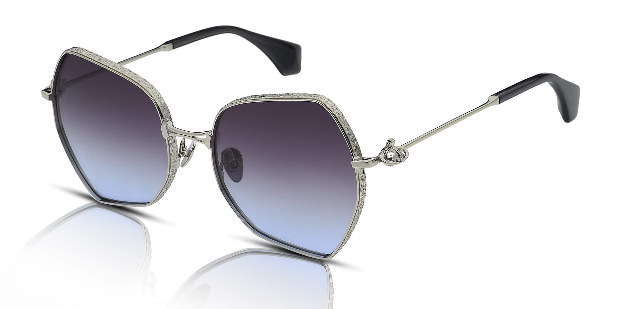 Vivienne Westwood Hardware Orb VW7023 Sunglasses 457 Shiny Gold