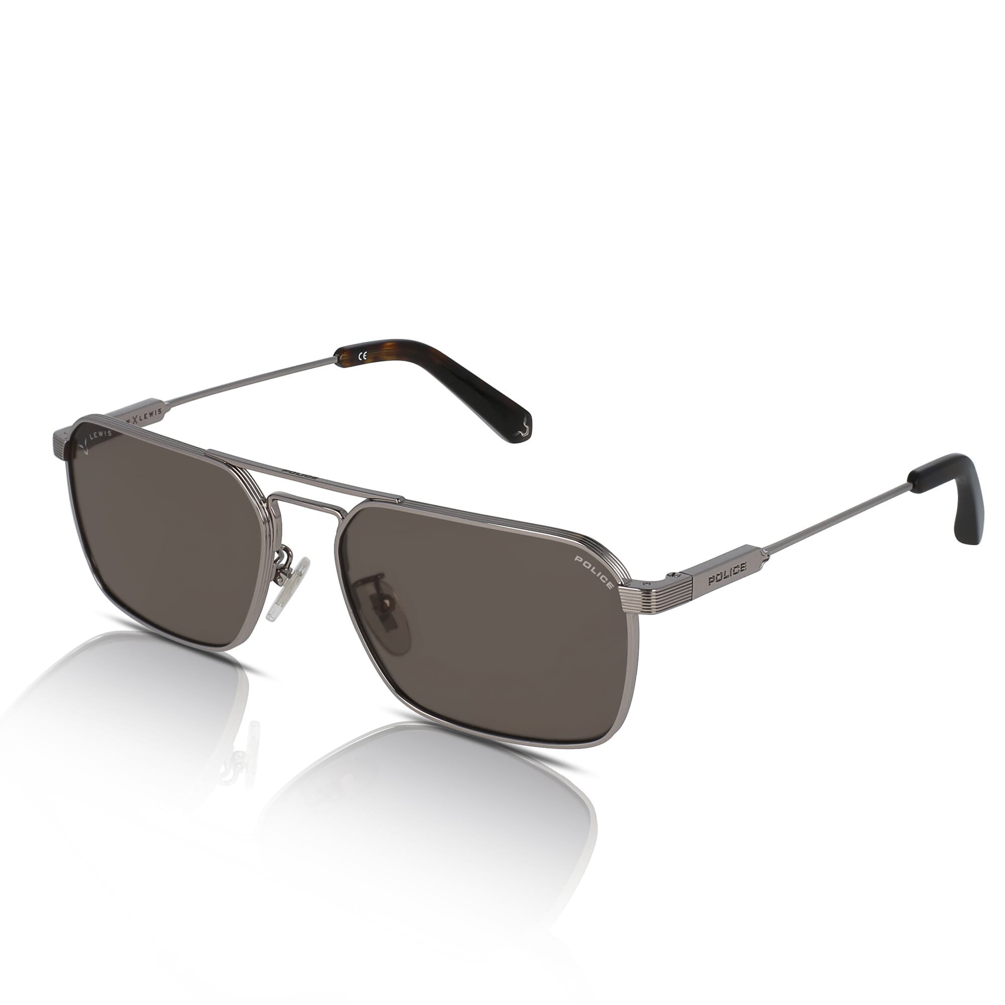 Police Lewis Hamilton F1 Sunglasses – Ruthenium Gunmetal / Brown Lens – 0509