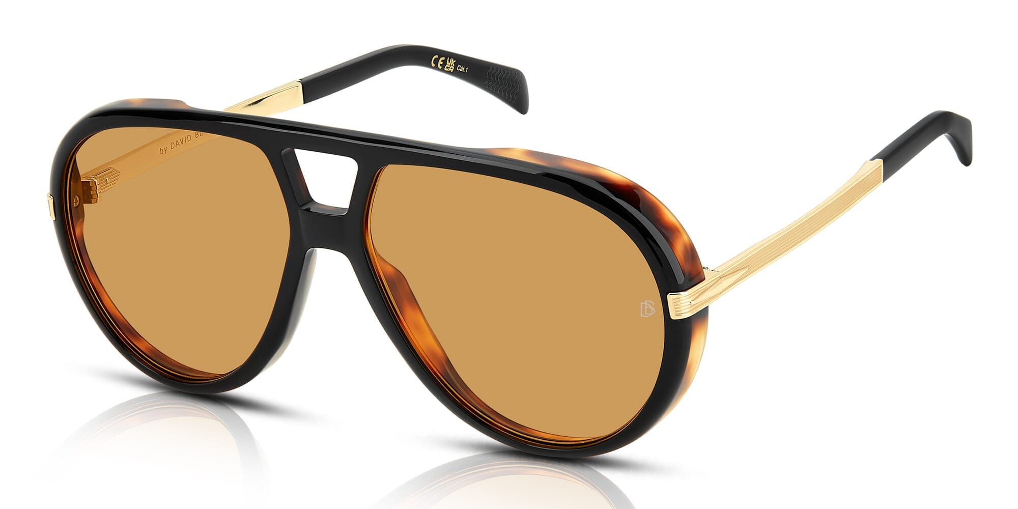 David Beckham DB99/Voyager Men's Sunglasses XWY/VS Black Havana Gold ...