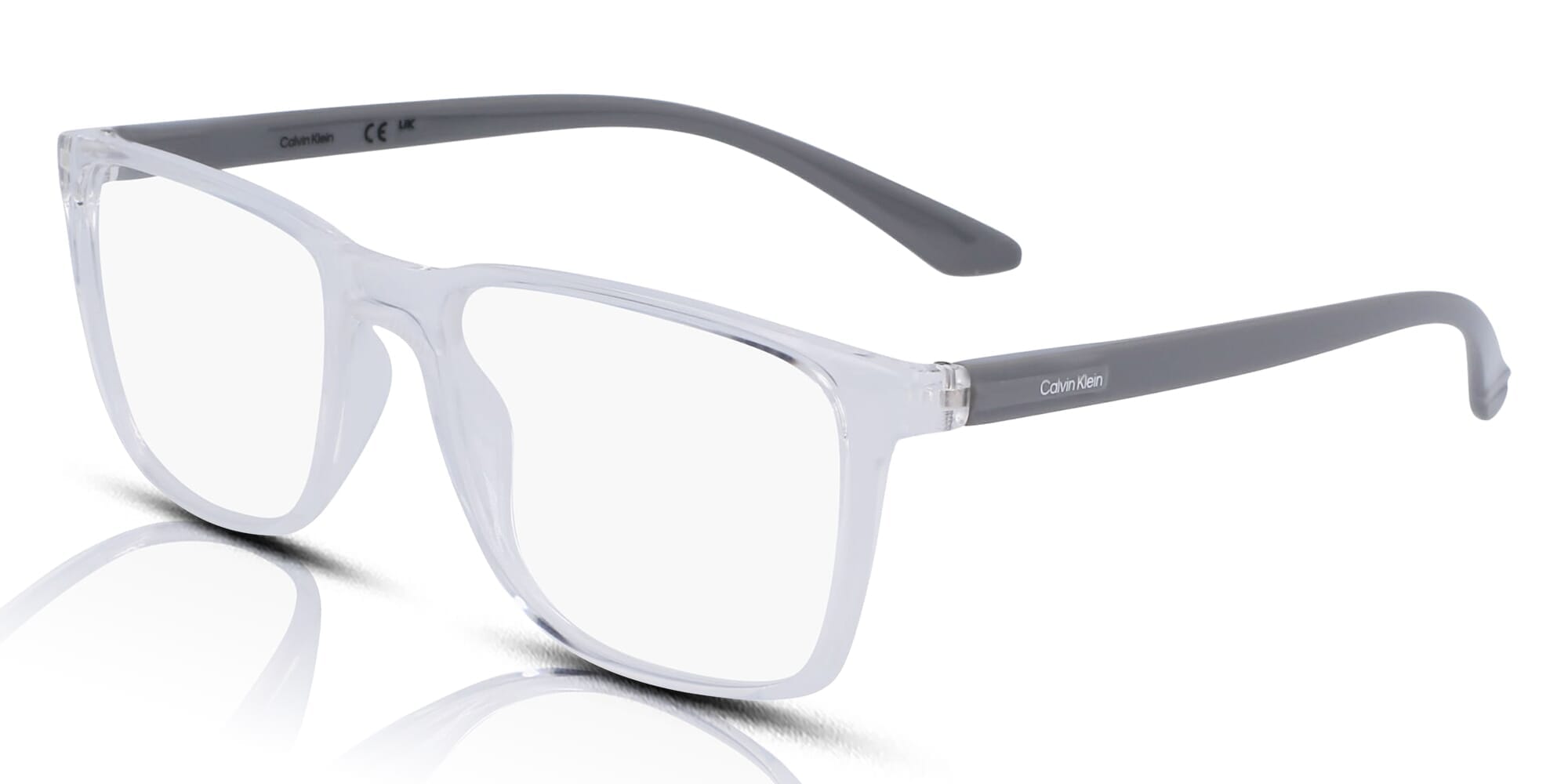 Calvin Klein CK19573N Glasses 970 Shiny Crystal