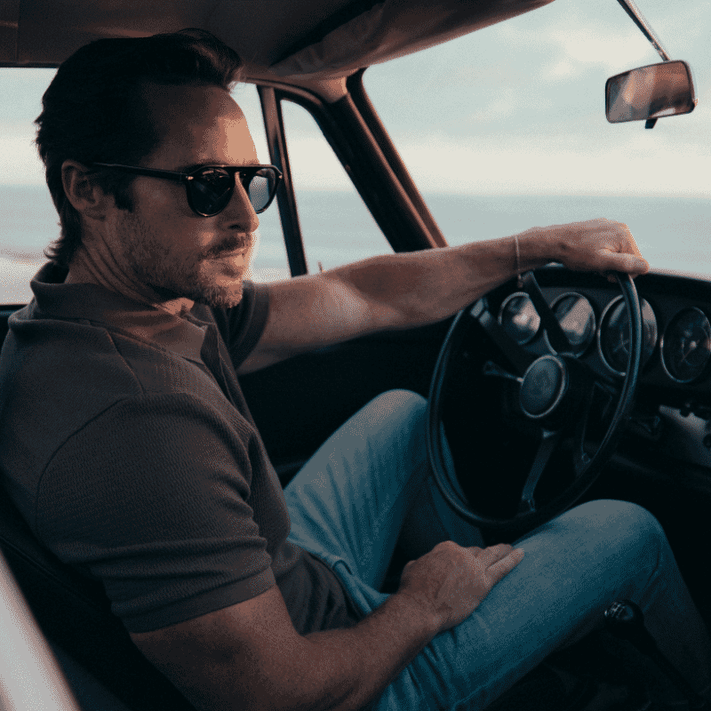 Serengeti BELLEMON Sunglasses - Matte White Navigator Frame With Polarized Spirit Lens - View #11