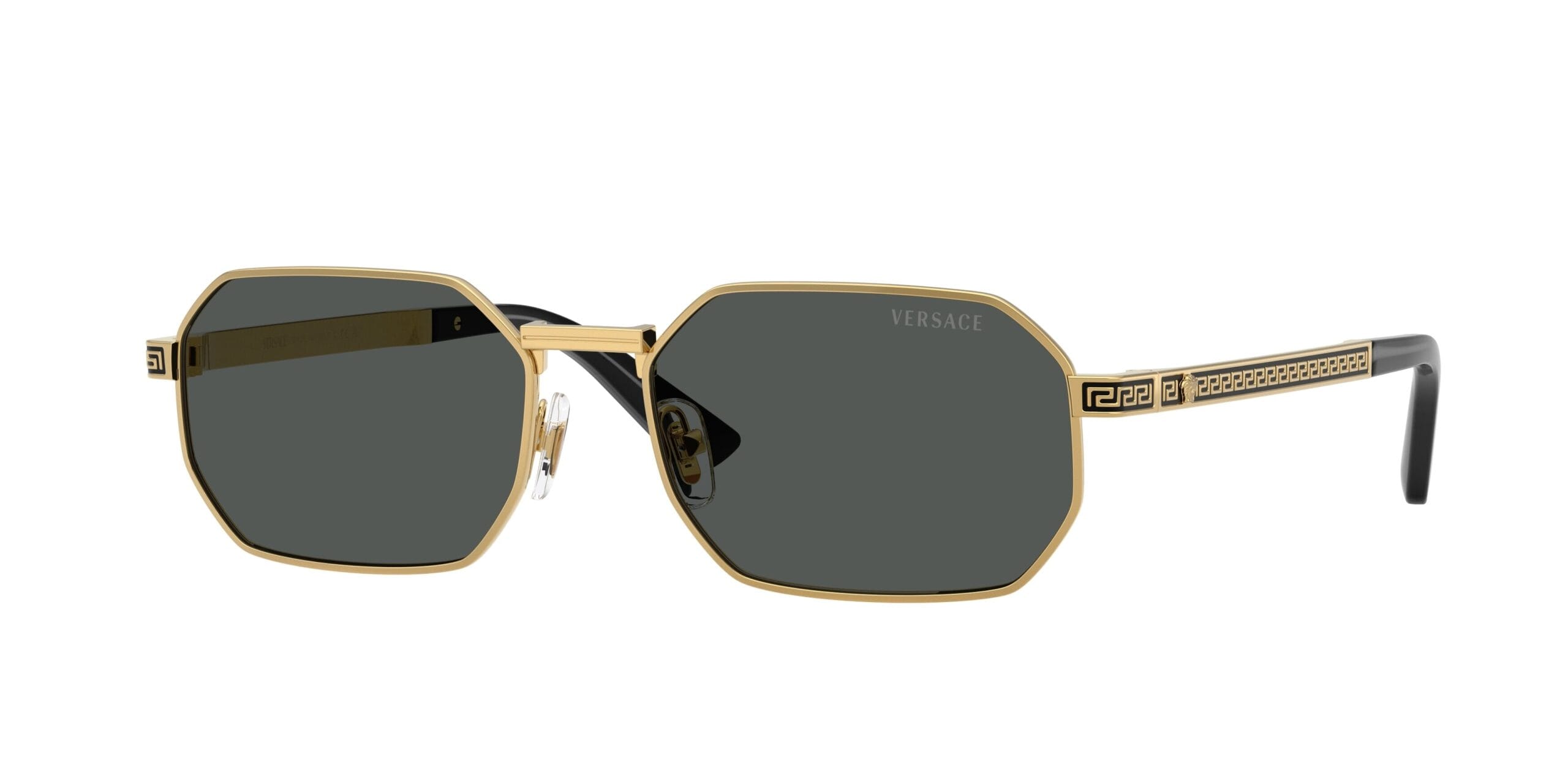 Versace VE2297 Men's Sunglasses 100287 Gold/Dark Grey