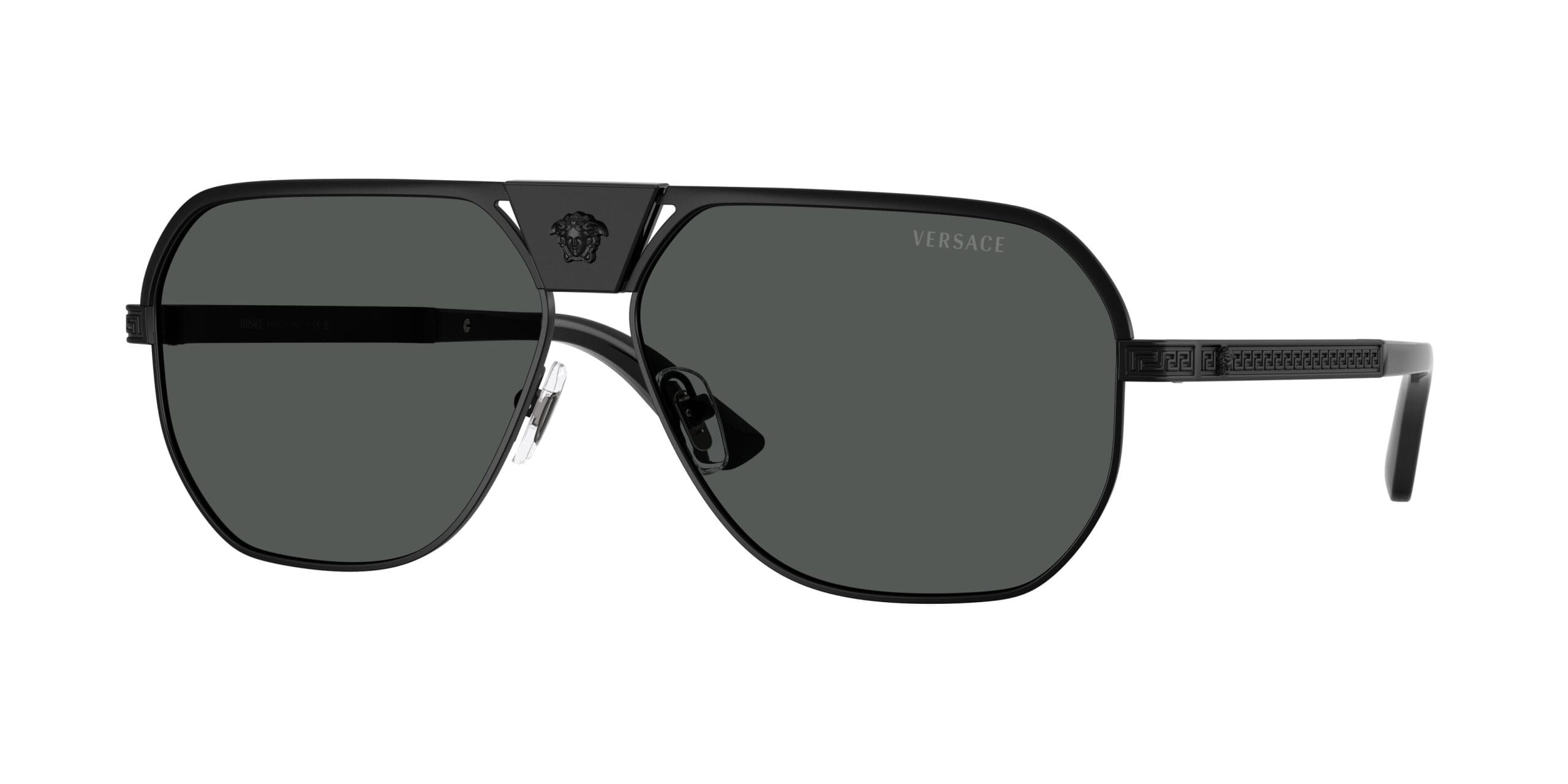 Versace VE2294 Men's Sunglasses 126187 Matte Black/Dark Grey