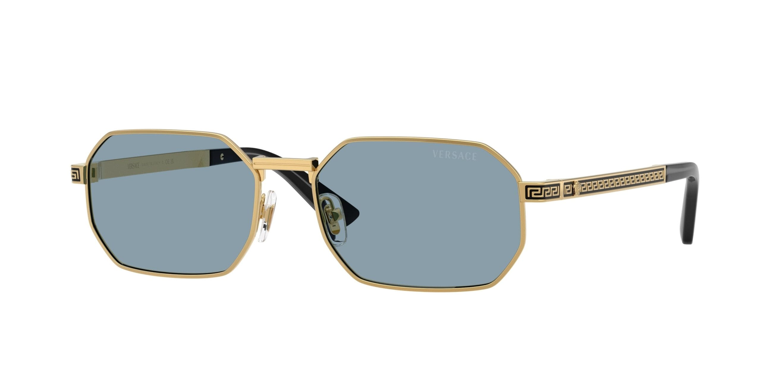 Versace VE2297 Men's Sunglasses 100280 Gold/Light Blue