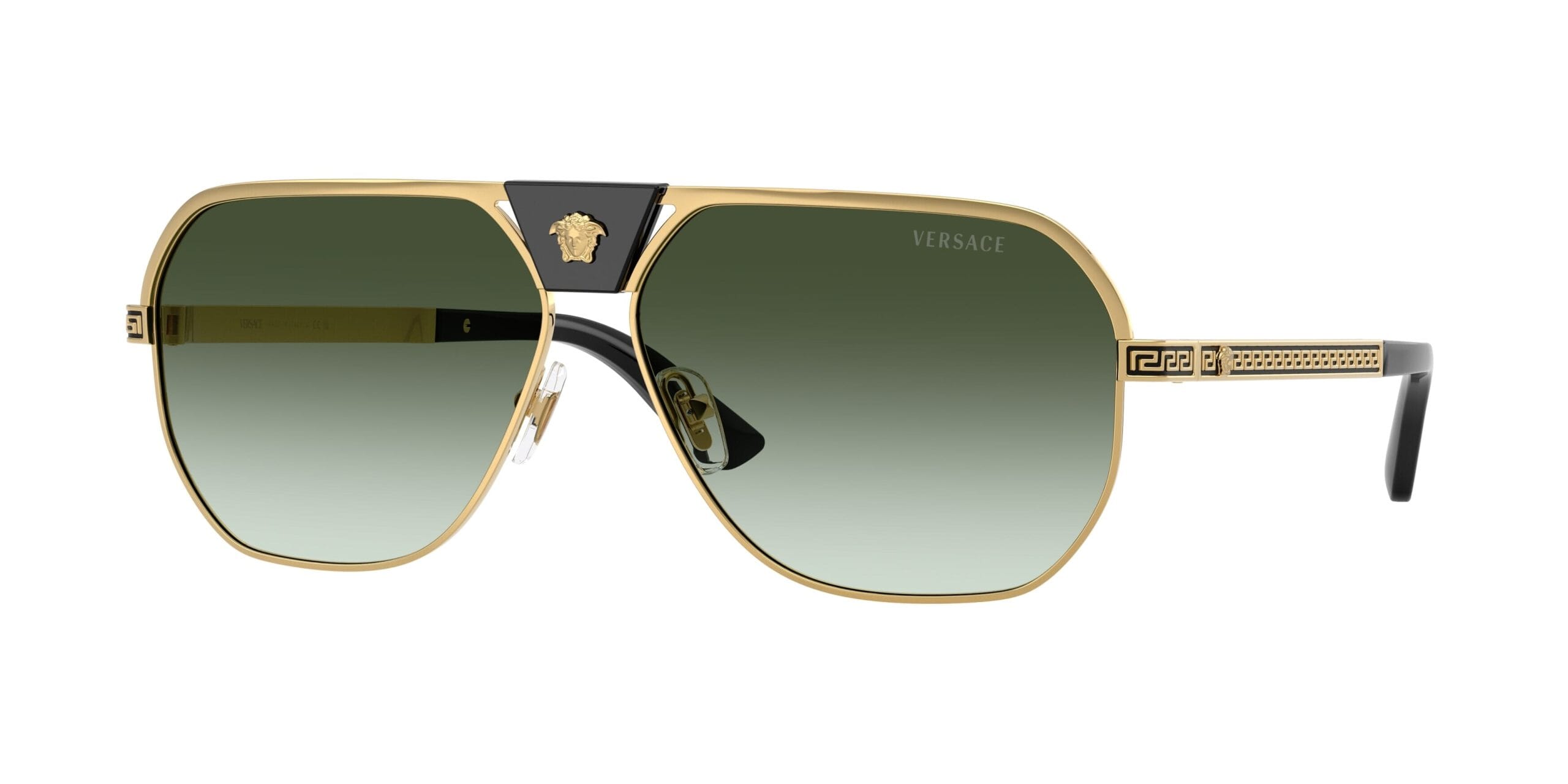 Versace VE2294 Men's Sunglasses 10028E Gold/Green Gradient