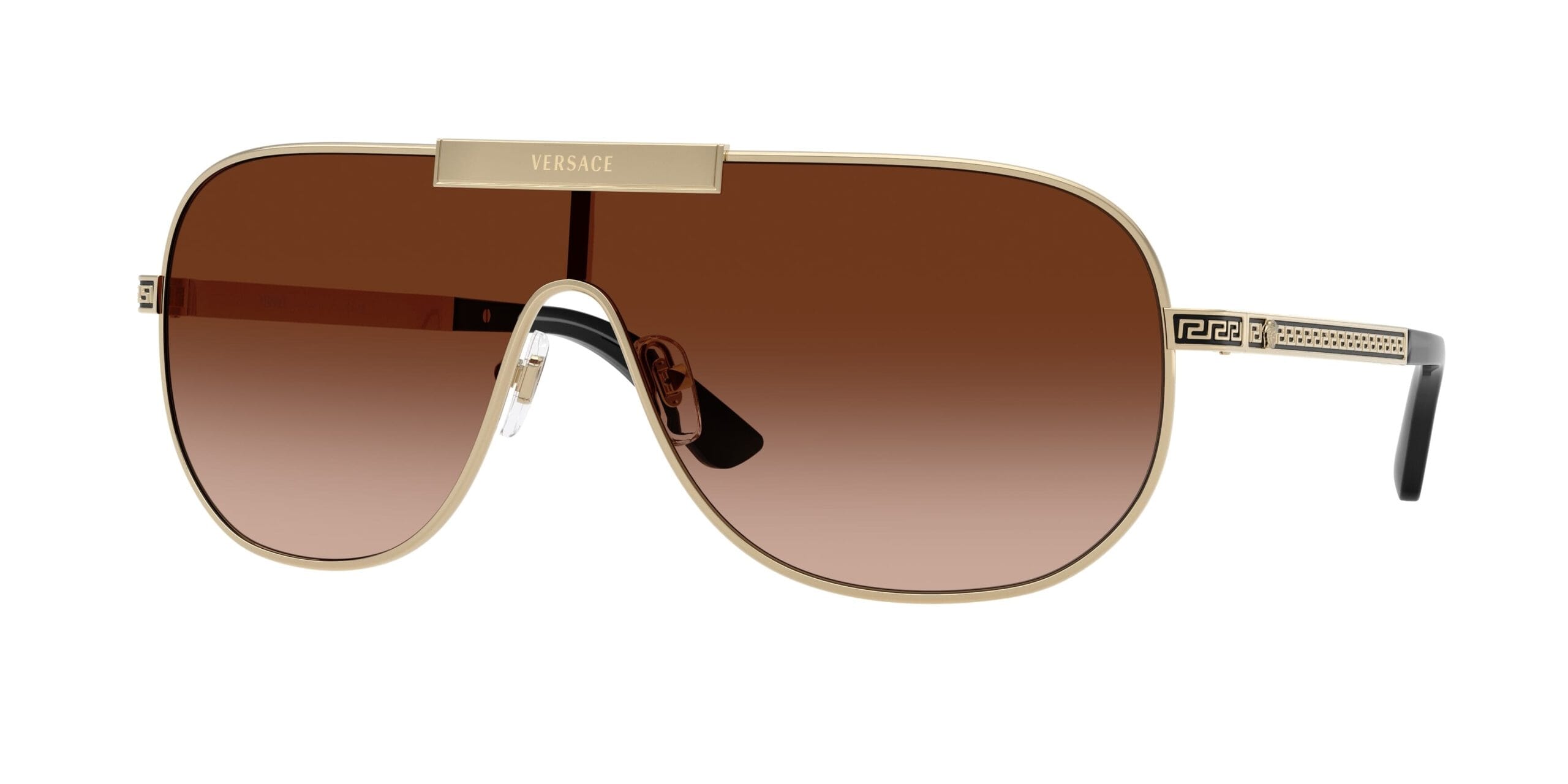 Versace VE2293 Men's Sunglasses 125213 Pale Gold/Brown Gradient