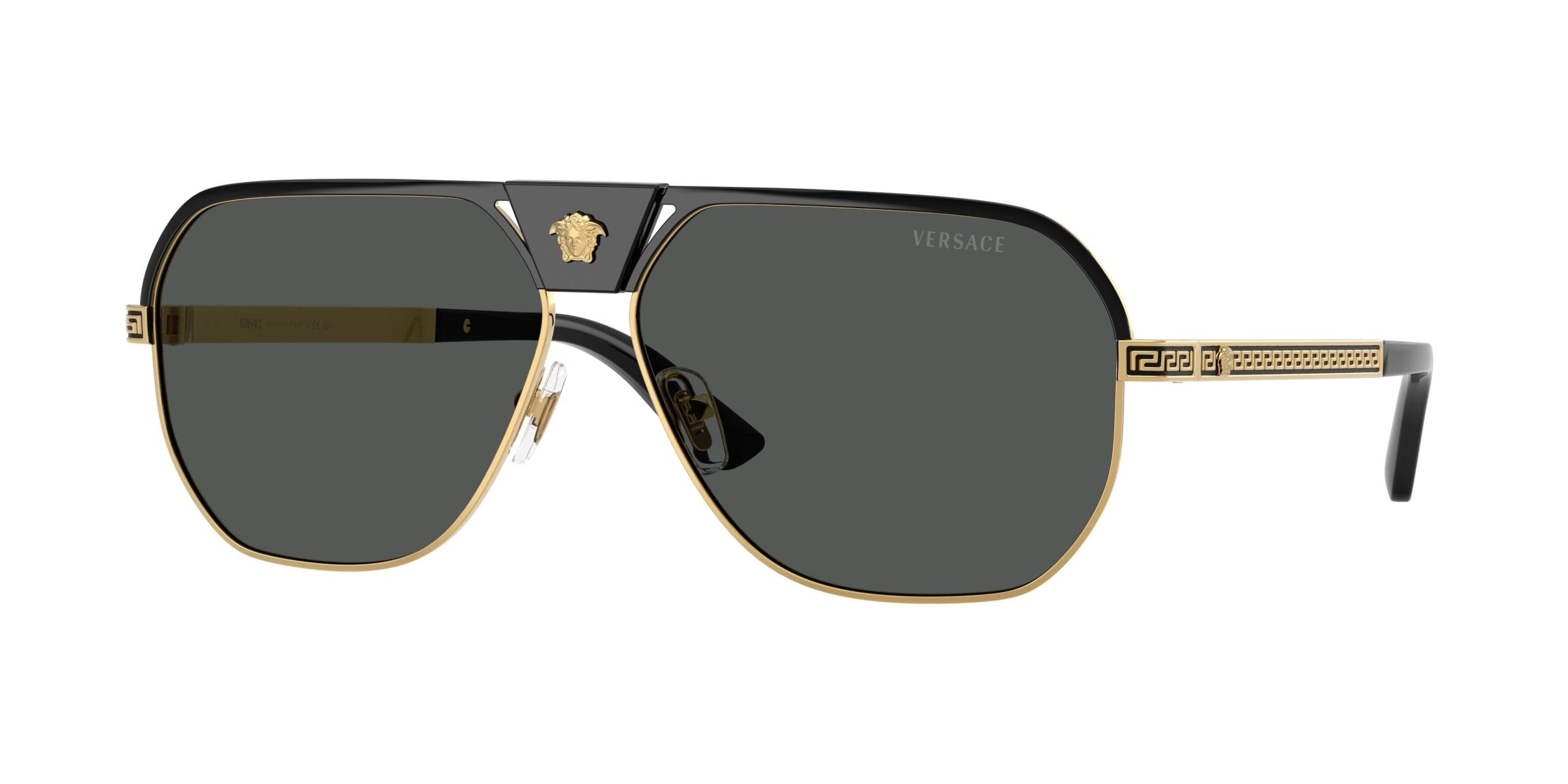 Versace VE2294 Men's Sunglasses 100287 Black/Dark Grey