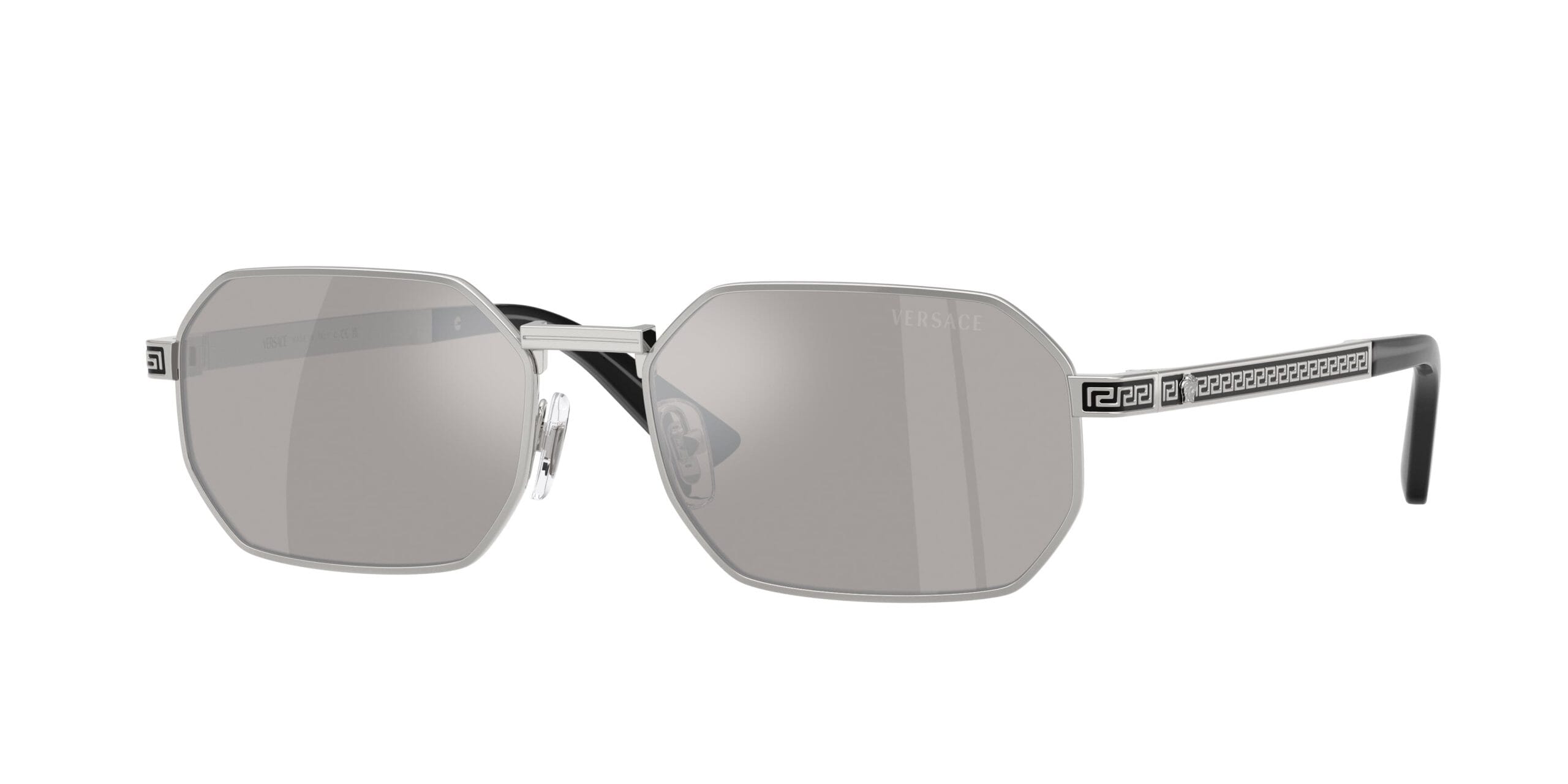 Versace VE2297 Men's Sunglasses 10006G Silver/Light Grey Mirror Silver
