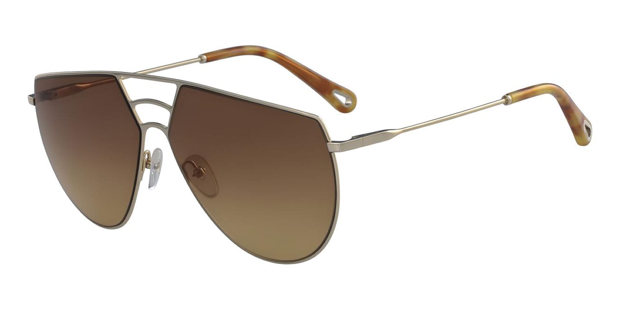 Chloè Ricky CE139S Women's Sunglasses 805 Gold/Burnt Orange
