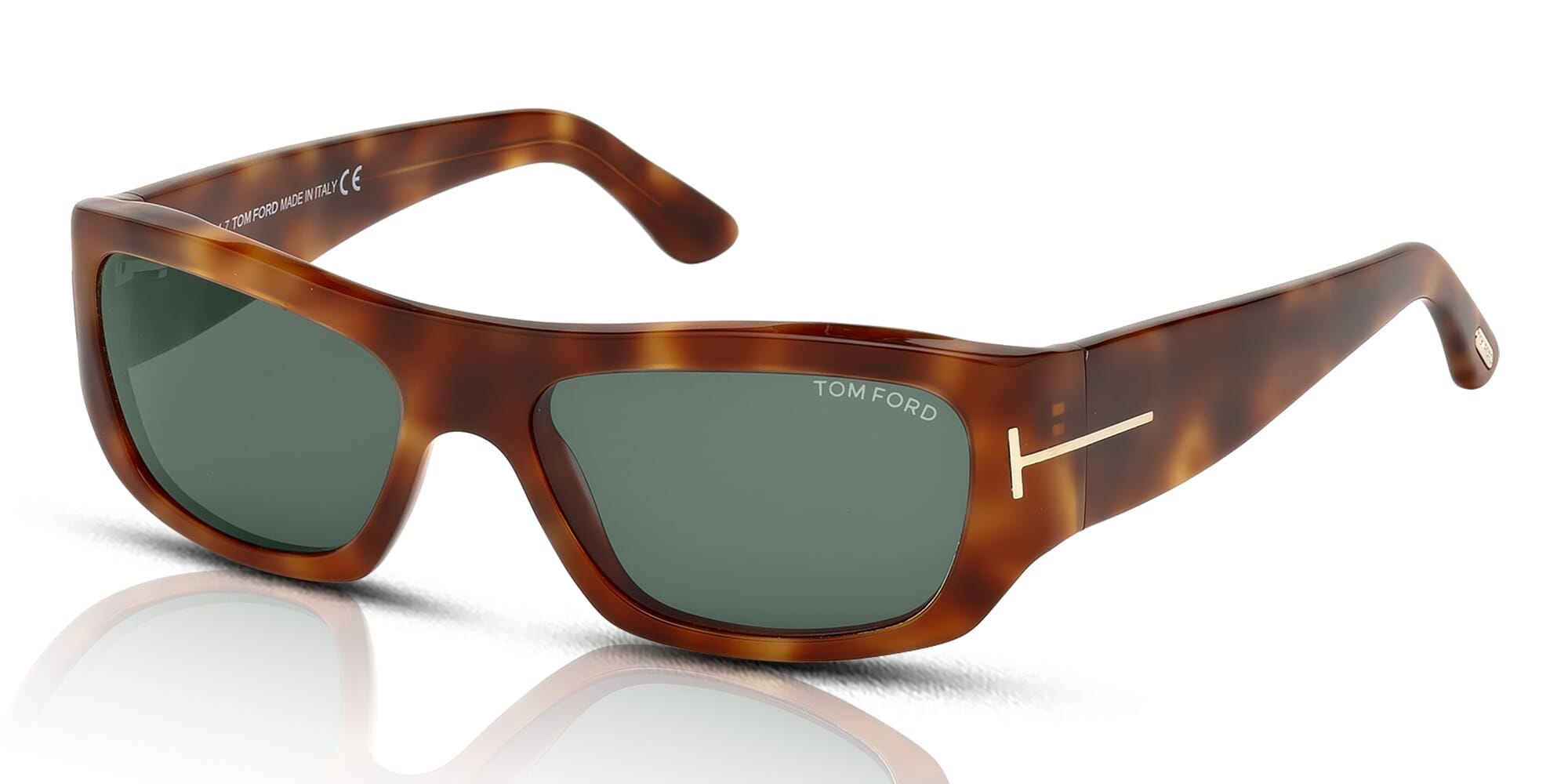 Tom Ford Rodrigo-02 FT0593 Men's Sunglasses 53N Blonde Havana/Green