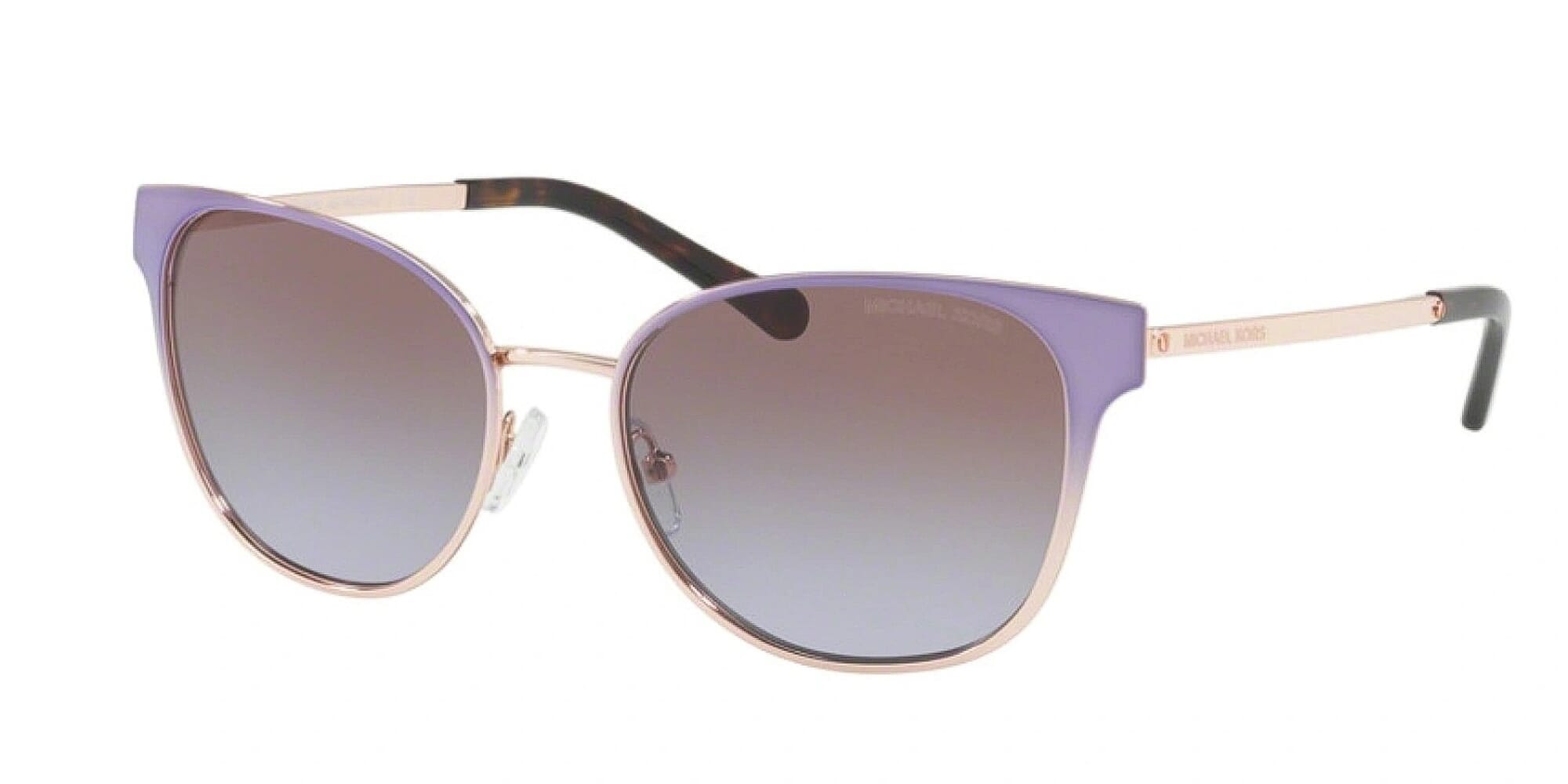 Michael Kors Tia MK1022 Women's Sunglasses 118368 Lavender Gradient Rose Gold/Brown-Purple Gradient