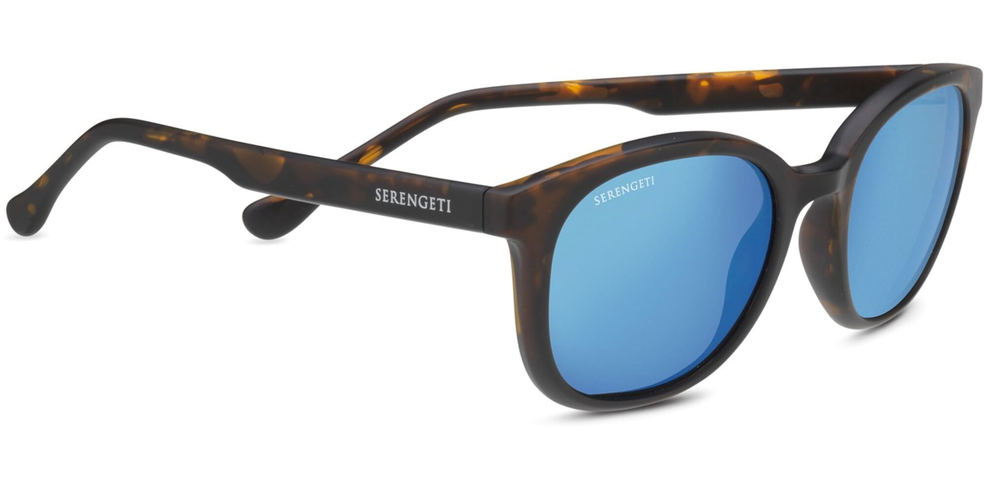 Serengeti Mara 8772 Women's Sunglasses Satin Tortoise Blue 555nm Polarised