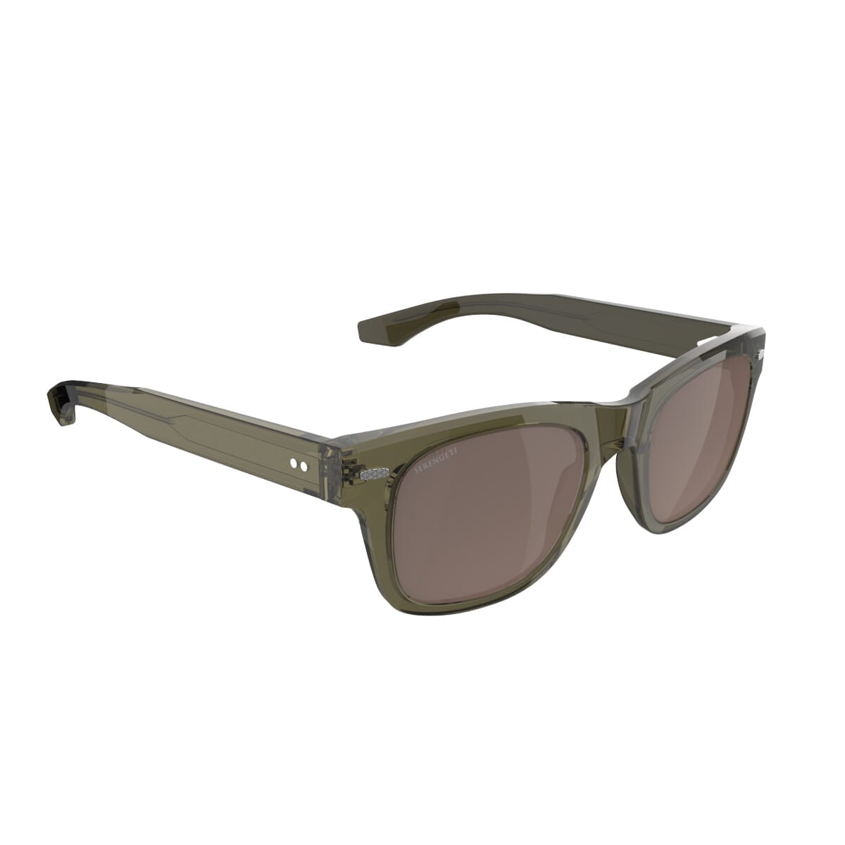 Serengeti Borrego Large SS759006 Sunglasses Crystal Khaki/Mineral Polarised Drivers