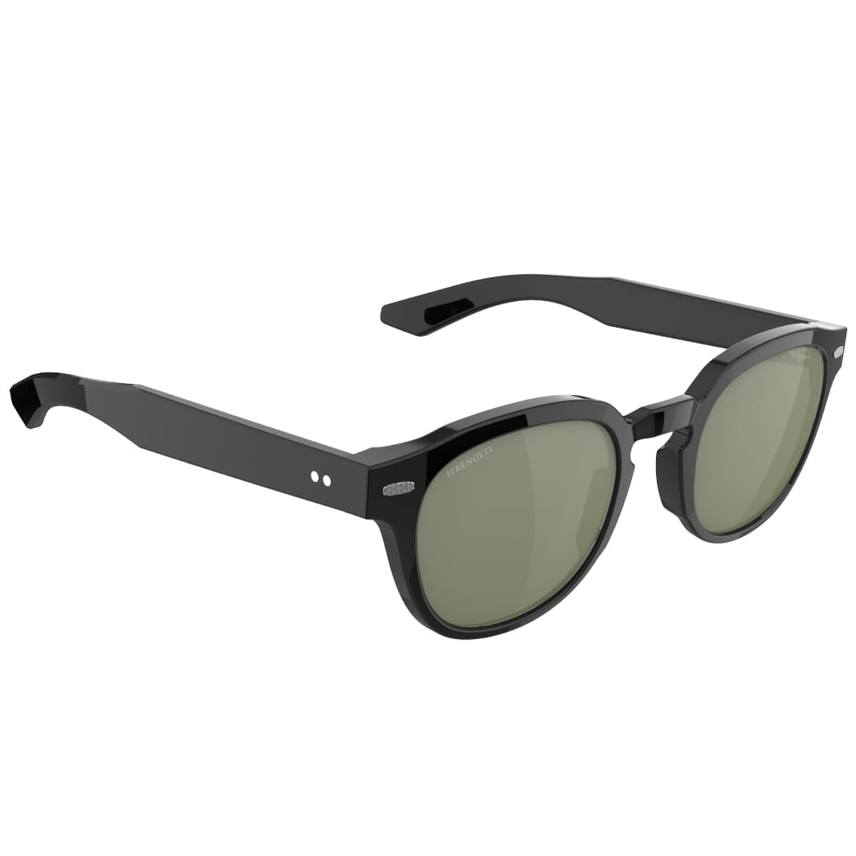 Serengeti Cambria SS760001 Sunglasses Shiny Black/Mineral Polarised 555nm