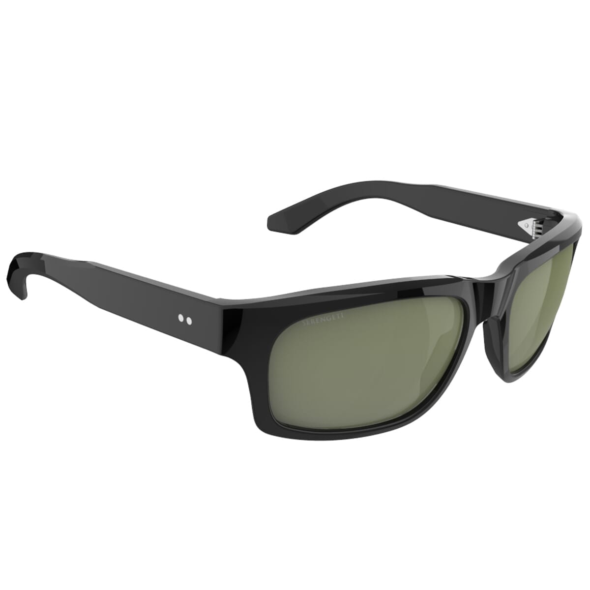 Serengeti 101 SS762001 Sunglasses Shiny Black/Mineral Polarised 555nm