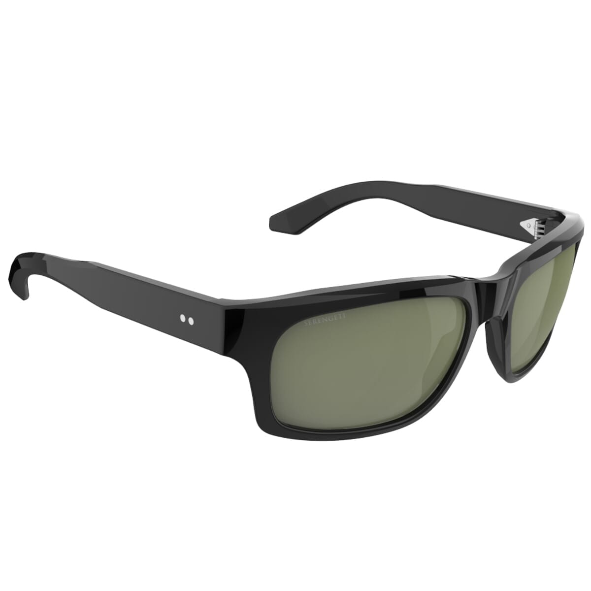 Serengeti 101 Large SS763001 Sunglasses Shiny Black/Mineral Polarised 555nm