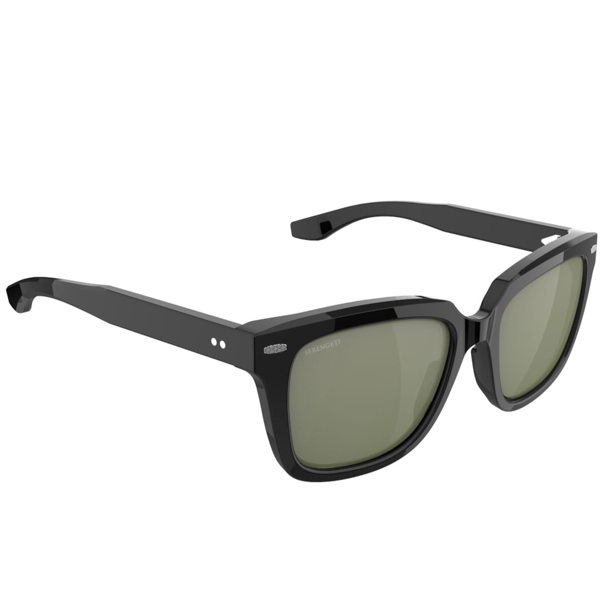 Serengeti Idyllwild SS764001 Sunglasses Shiny Black/Mineral Polarised 555nm