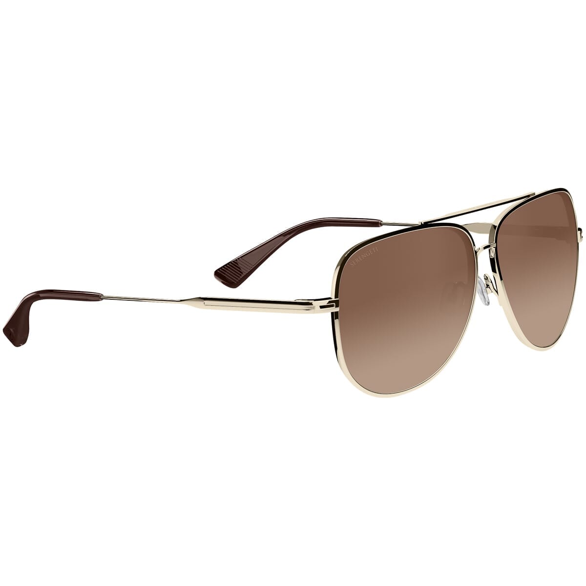 Serengeti Trailblazer SS866005 Sunglasses Gold/Mineral Polarised Drivers Gradient
